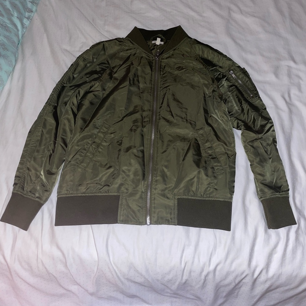 green jacket